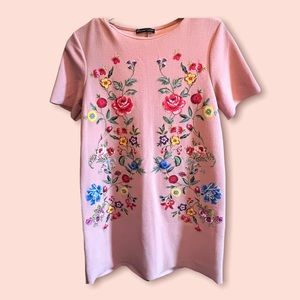 Zara Trafaluc Floral Print Dress